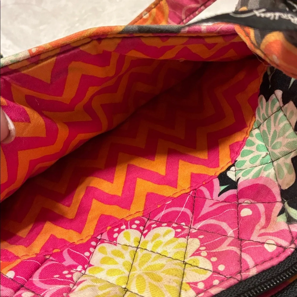 Vera Bradley Floral Crossbody‎ Bag in Pink and Green